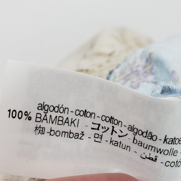 Zara Girl's Tea Dress Size 11 - 12 Years Pink Blue Tan Floral Tiered Lace Trim - Picture 6 of 8